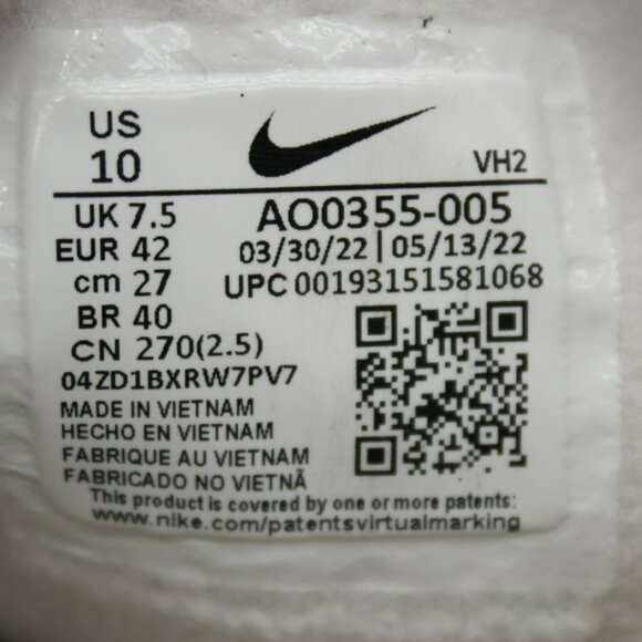 Nike Ladies 10 Tanjun High Rise Phantom/Red/Sand Sneakers Lace Boots AO0355-005 - Picture 7 of 11